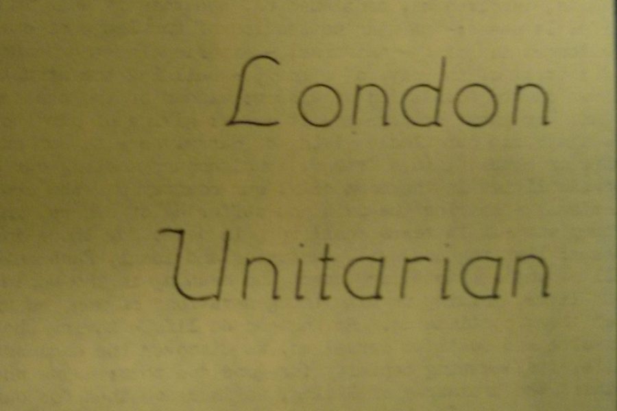 The London Unitarian: old newsletter